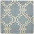 Modern Hand Tufted Wool Blue 2' x 2' Rug