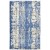 Modern Hand Knotted Wool Silk Blend Blue 5' x 8' Rug