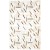 Modern Hand Woven Leather / Cotton Beige 5' x 8' Rug