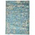 Modern Hand Knotted Jute Blue 5' x 8' Rug