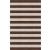 Handmade Silver Brown HSTR-1002  Stripe Rugs 5'X8'